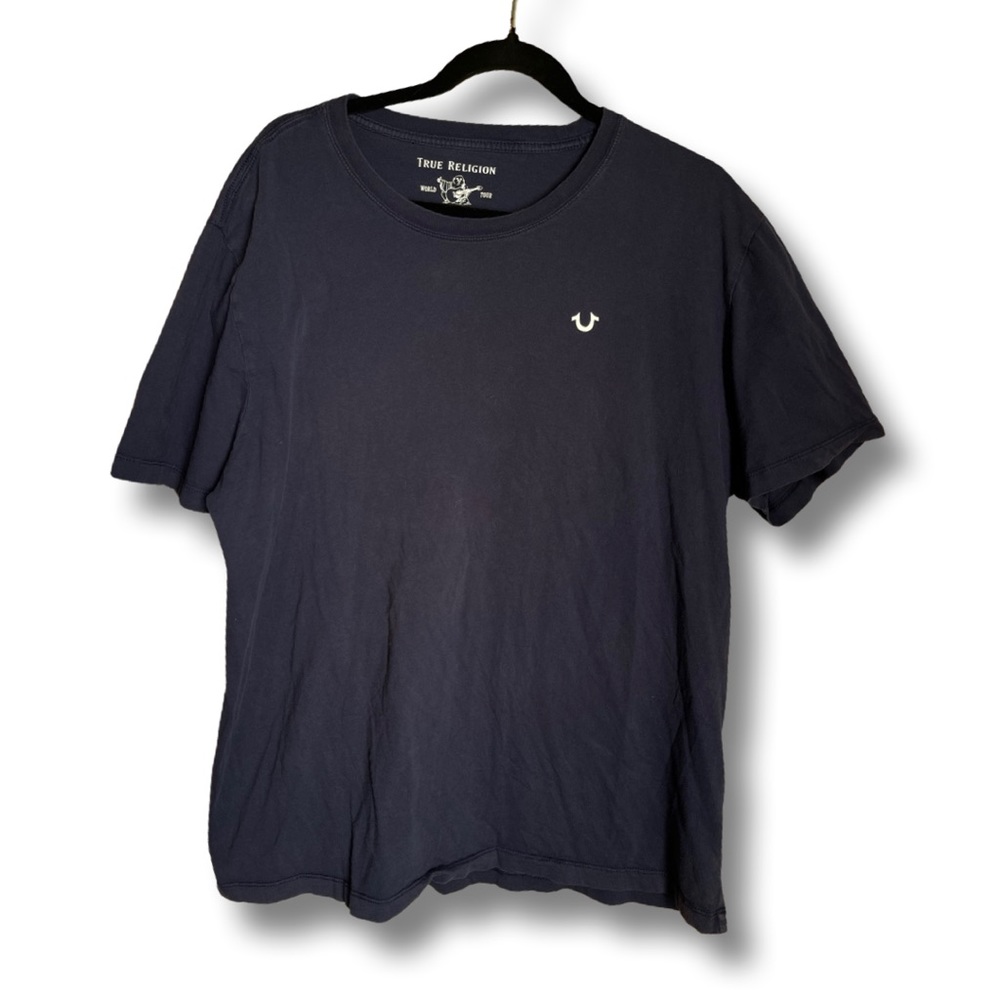 True Religion mens True Religion Buddha Crewneck Tee T Shirt,